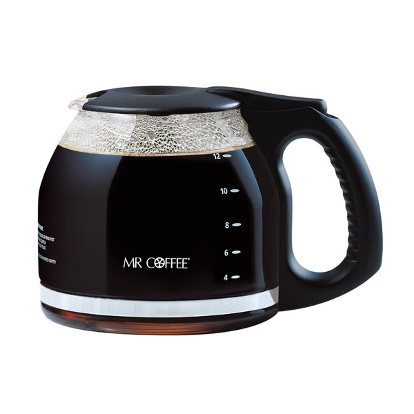 Mr. Coffee CARAFE GLASS BLK 12CUP PLD12RB